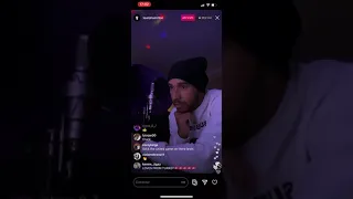 Lewis Hamilton playing his songs live on Instagram