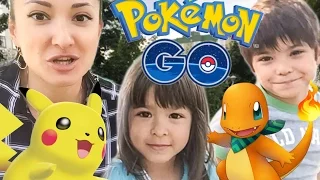 Pokemon Go! КАК ПОЙМАТЬ ПОКЕМОНОВ? Ловим Пикачу в Покемон Го и ищем в городе - видео на русском MGM