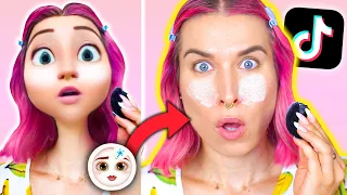 ♦ Robię makijaż jako KRESKÓWKA z Tiktoka! 😱 Jestem KSIĘŻNICZKĄ 😂 ♦ Agnieszka Grzelak Beauty