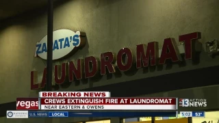 Fire at local laundromat
