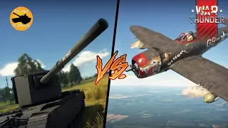 Tank Cannons vs Planes - War Thunder Montage