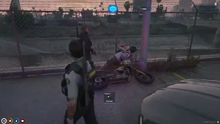 Kyle Pred Runs Guy Off Of Bike While In A Chase || NoPixel 3.1