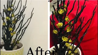 DIY/coconut dry inflorescence craft idea/Best out of waste/easy decorations/🌴🌴