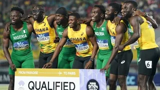 BREAKING: Ghana & Nigeria Shocks The World To Qualify For Olympic Games In Men’s 4X100M Race🇧🇴🇳🇬