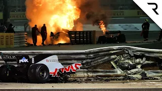 How Grosjean survived fireball Bahrain F1 crash that split his car in two