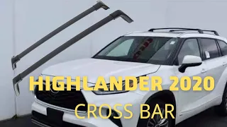 Install Cross Bars for 2020 2021 Toyota Highlander XLE & Limited & Platinum