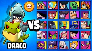 DRACO vs ALL BRAWLERS | NEW LEGENDARY BRAWLER | SUPER+BASICS | #brawlstars