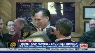 John King, USA - Dole: This is Romney's time