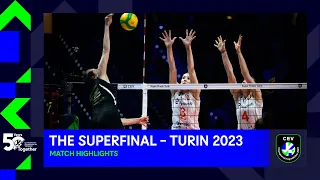 Highlights | VakifBank ISTANBUL vs. Eczacibasi Dynavit ISTANBUL | Super Finals Turin 2023