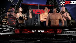 THE ROCK UNDERTAKER KANE VS ANDRE THE GIANT KHALI BIG SHOW WWE2K22 FULL MATCH GAMEPLAY PS4 PS5