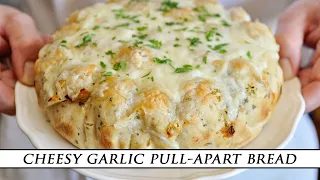 Cheesy Garlic PULL-APART Bread | Fast & Easy Recipe