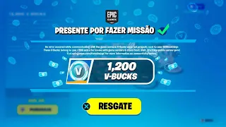 Como GanhaR V-BUCKS GRATIS SEM GASTAR DINHEIRO! Fortnite