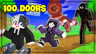 Siro Thử Thách Xây 100 Doors Trong Minecraft Cùng Bộ Ba Bất Ổn Và Noob Ruby