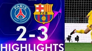 PSG vs Barcelona (2-3) | Full Highlights & All goals Champions League Quarter Final 🔥