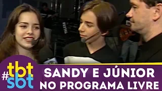 Programa Livre mostra bastidores de show incrível de Sandy e Júnior | tbtSBT (1998)