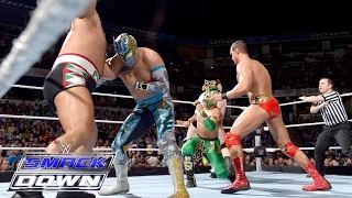 Dolph Ziggler, Neville & The Lucha Dragons vs. The League of Nations: SmackDown, 25. Februar 2016