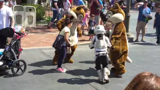 STORMTROOPER BOY CHASES CHIP AND DALE