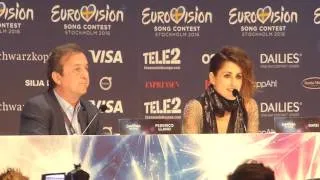 Press conference: Barei "Say Yay!" Spain 2016 @ Eurovision 2016 dress rehearsal