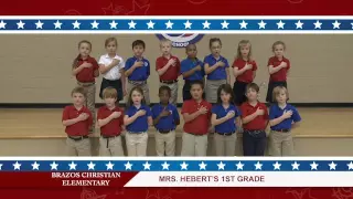 Daily Pledge-Brazos Christian School-Mrs. Hebert