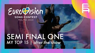 Eurovision 2024 - Semi Final One - My Top 15 (after the show)