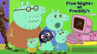 Peppa Pig plays Five Nights at Freddy's (4 night ) | FNAF animation