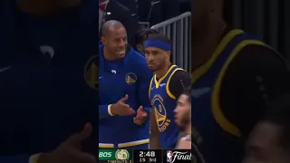 Andre Iguodala coaching Gary Payton on the sideline 🤣 #nbafinals #curry #warriors #garypayton #iggy