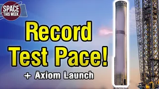 SpaceX Starship Booster 7 at Warp 9 Pace, Axiom 1 Launches to ISS, & New Perseverance Rover Footage