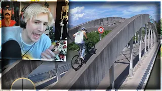 xQc reacts to Fabio Wibmer - Video Game (Grand Theft Bike) (with chat)