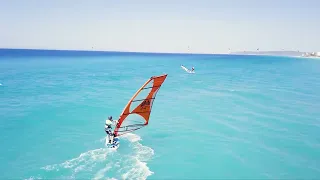 4K Meltemi Windsurfing Rhodes juli 2022