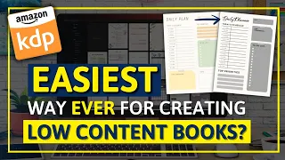 This Is The EASIEST  Way EVER To Create Low Content Books