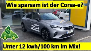 Opel Corsa-e Verbrauchstest. Unter 12 kwh/100 km im Mix?