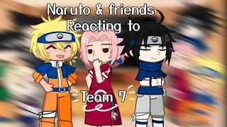 Naruto and friends reacting to Team 7!