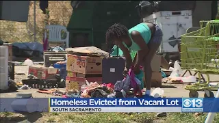 Homeless Evicted From Vacant Lot