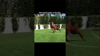 How Messi And Ronaldo Play With Their Dog￼