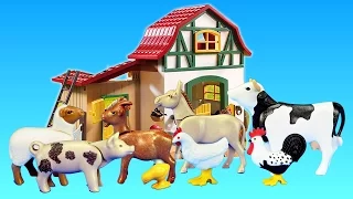 Playmobil Farm Animals Toys Barn Building Sets Videos Collection For Kids