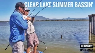 Summer Bass Fishing Clear Lake Ft. Travis Moran