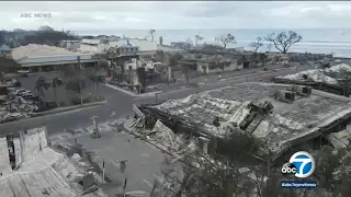 Hawaii fires: Aerial footage shows scope of devastation in Lahaina