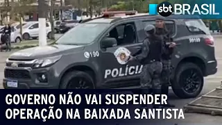 Secretaria de Segurança vai apurar ações de policiais na operação Escudo | SBT Brasil (03/08/23)