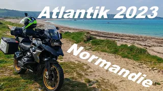 Atlantiktour 2023 , französische Atlantikküste, Hauts-de-France, Normandie, mit dem Motorrad.