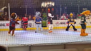 NHL Mascot Competition - Broom Ball - Nashville, TN 2016 NHL All Stars Hockey