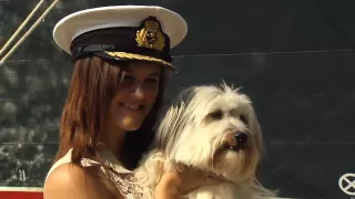 Britain's Got Talent Winners Ashleigh and Pudsey On Board Cunard's Queen Mary 2