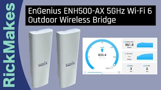 EnGenius ENH500-AX 5GHz Wi-Fi 6 Outdoor Wireless Bridge
