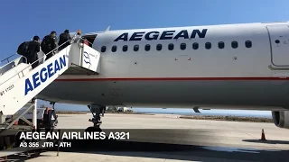 Aegean Airlines A321 | Santorini ✈ Athens | mini Trip Report | takeoff