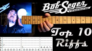 TOP 10 Bob Seger Songs List & Guitar Tab / Guitar Lesson / Guitar Tutorial