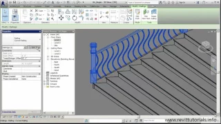 Revit Stairs Tutorial #4 - Working with Baluster Placement and Rail Structure