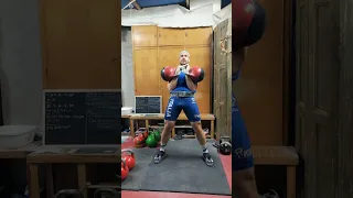 Jerk 30kg 80 reps - 7'15"