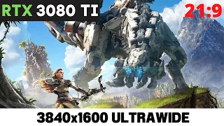 Horizon: Zero Dawn | RTX 3080 TI + i9 10900k | 3840x1600 ULTRAWIDE | 21:9 Benchmark