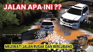 Nyata!! Mobil Melewati Jalan Rusak dan Berlubang, Suspensi Toyota Land Cruiser Empuk | ETS2