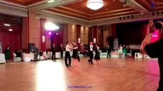 Viktoria and Ruslan - cha cha cha winners of dance competition Pro/Am Crown Cup 2015