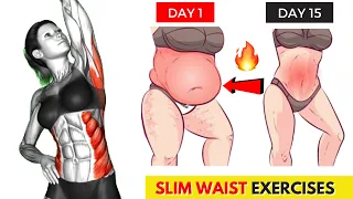 LOSE 2 INCHES OFF WAIST in 1 Week ➜10 Min Standing Workout  | Small Waist Exercises For ABS & Waist